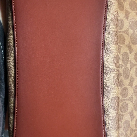 Coach Field Tote Crossbody Signature Canvas Horse & Carriage Bag Tan Truffle - Picture 3 of 12